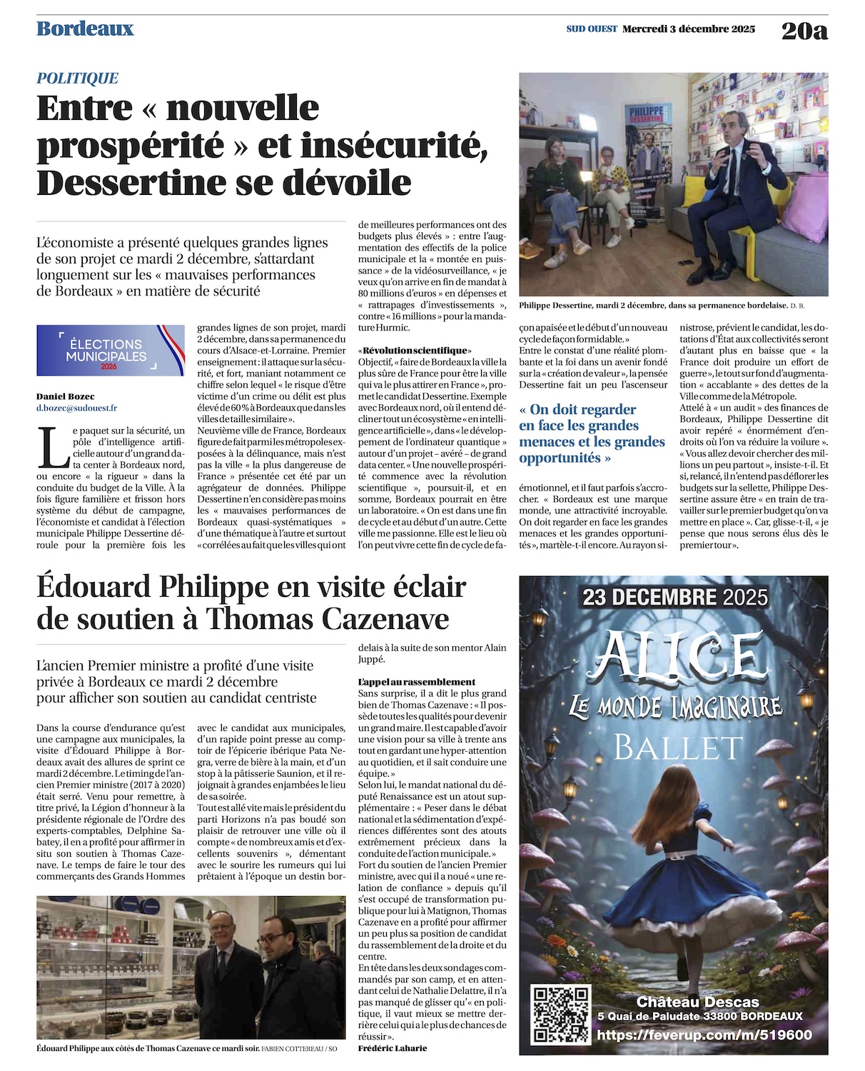 Entre « nouvelle prospérité » et insécurité, Dessertine se dévoile