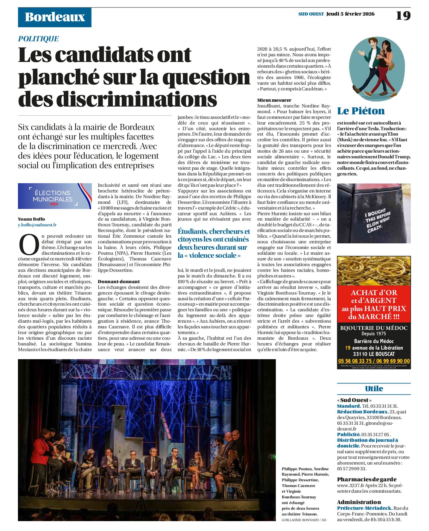 Municipales 2026 à Bordeaux : les propositions des candidats pour renforcer l’égalité contre les discriminations