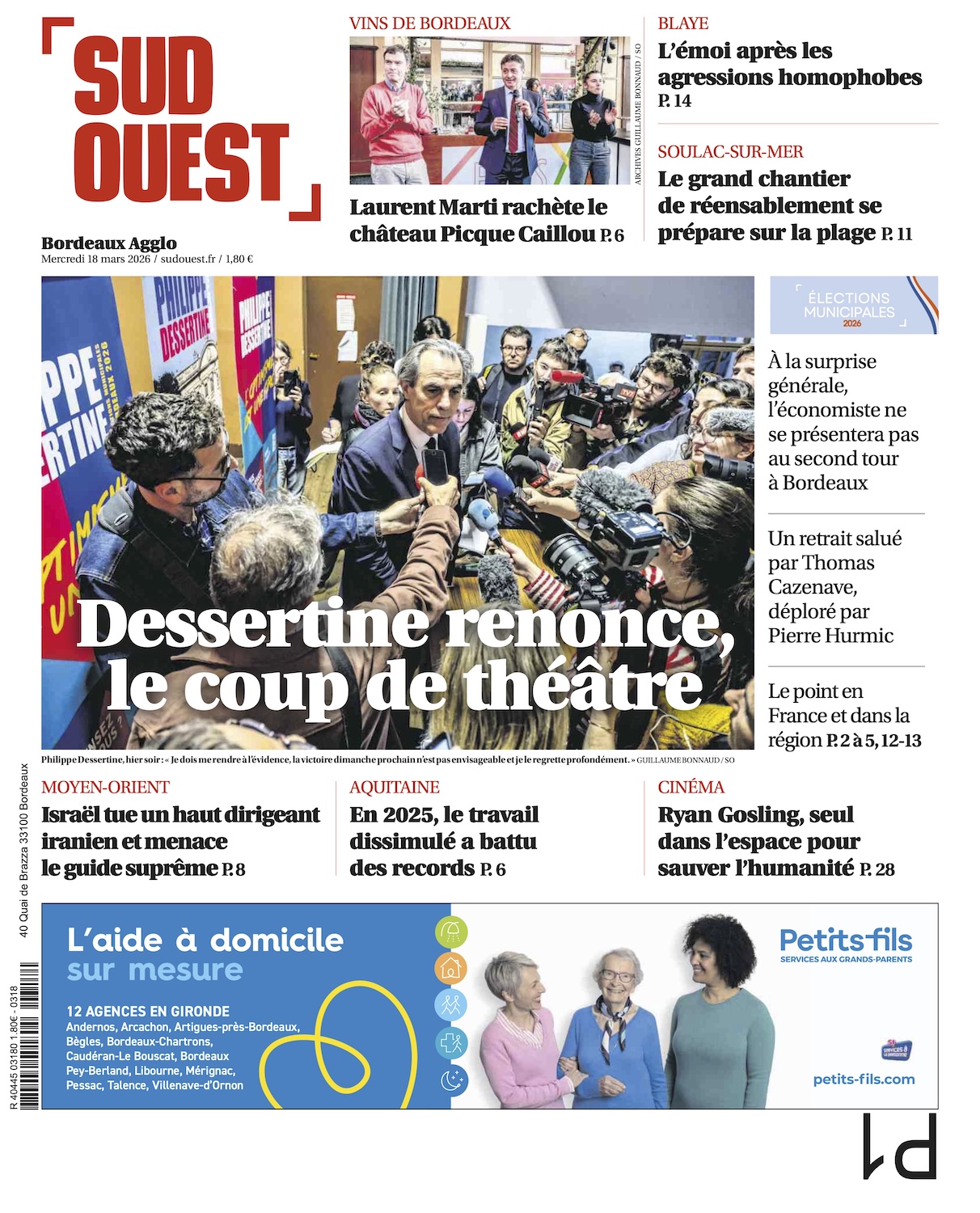 Municipales à Bordeaux : Dessertine, de la sensation de la campagne au renoncement surprise